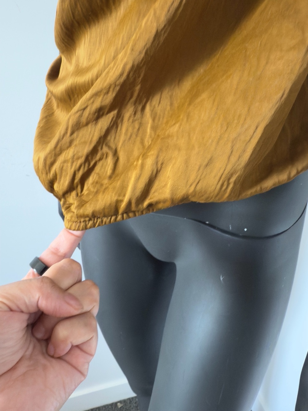 352. Zara Satin Sleeveless Top in Golden Brown - Picture 7 of 11
